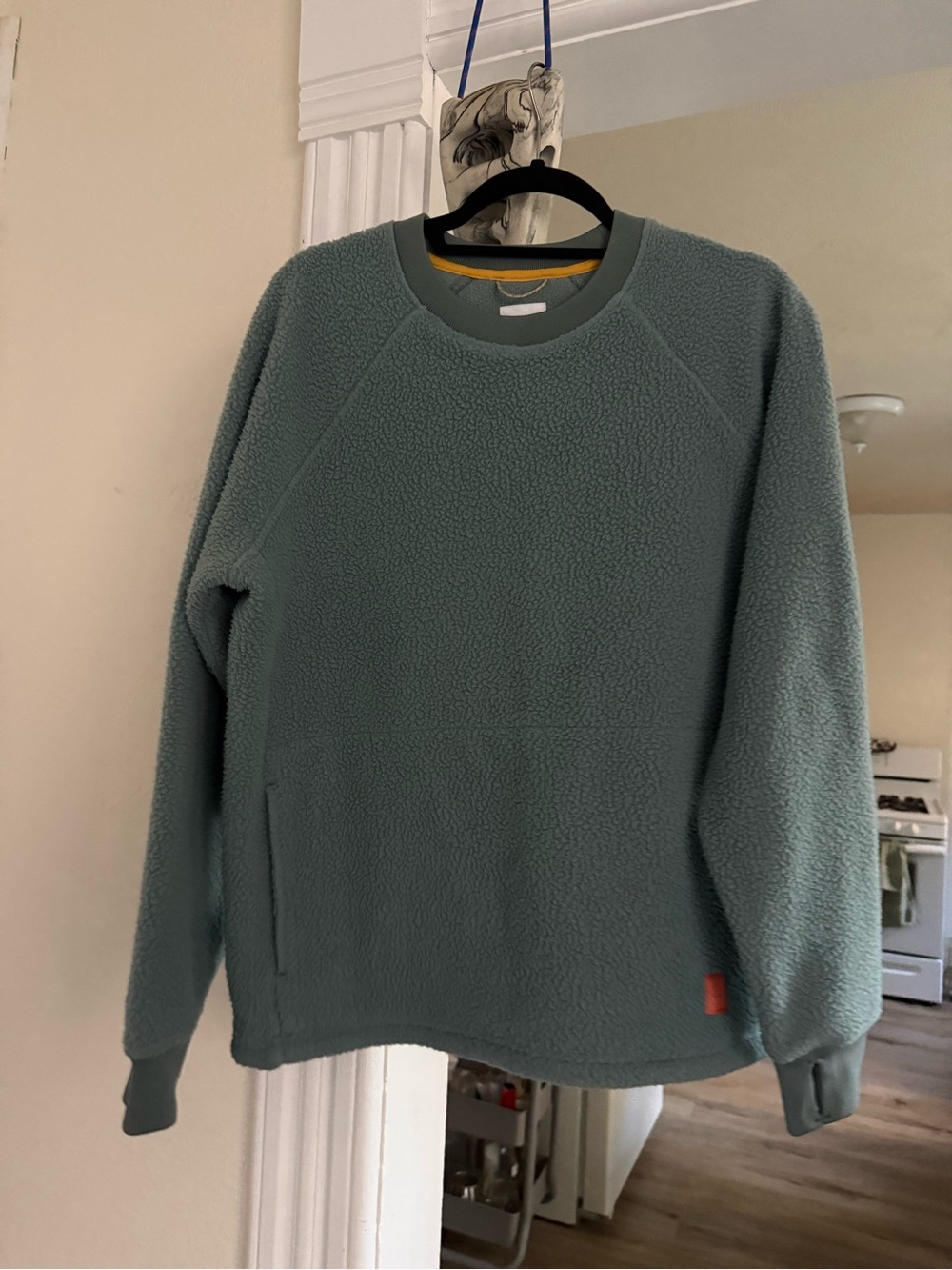 Womens Mountain Fleece Pullover in Teal